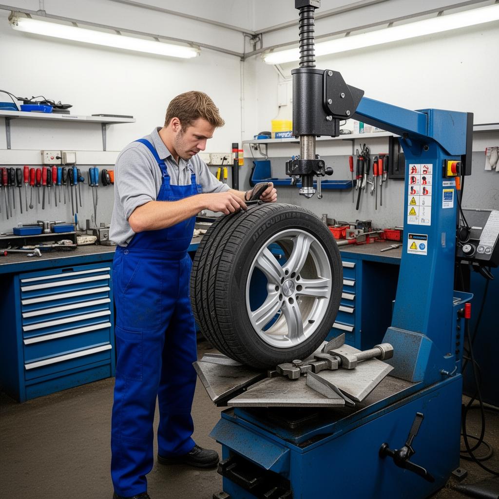 Jantă aliaj cu anvelopă nouă montată