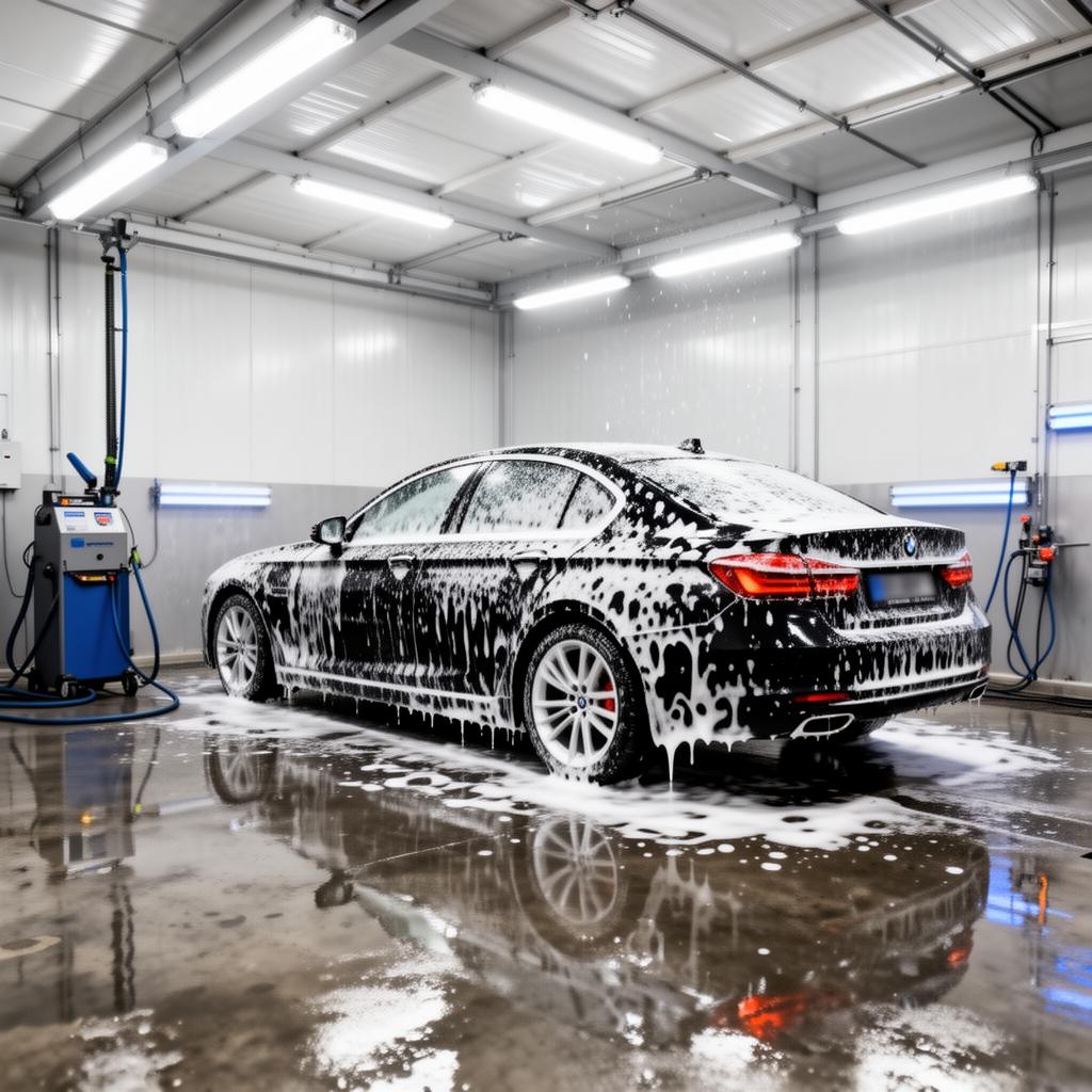 Caroserie neagră lucioasă după detailing