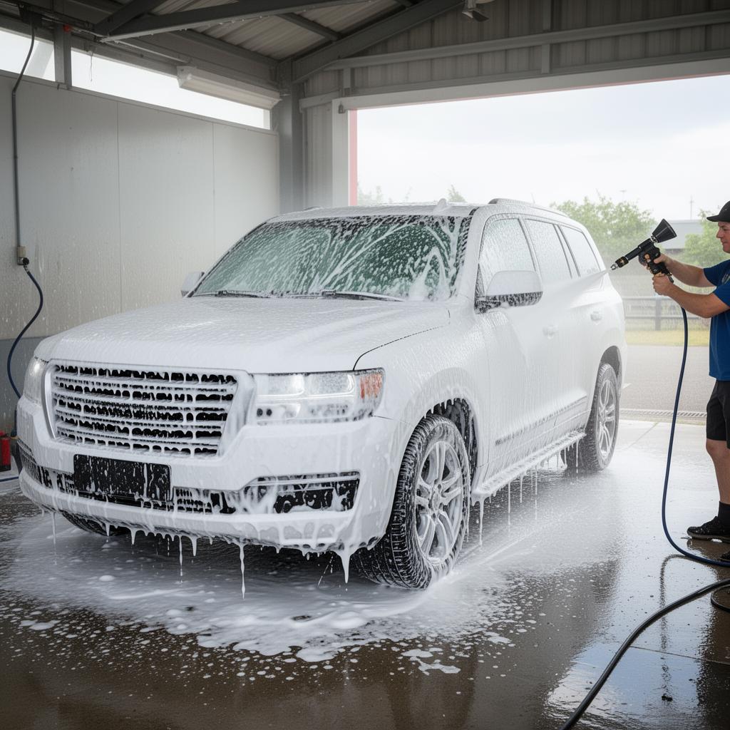 Spălare exterioară cu spumă activă